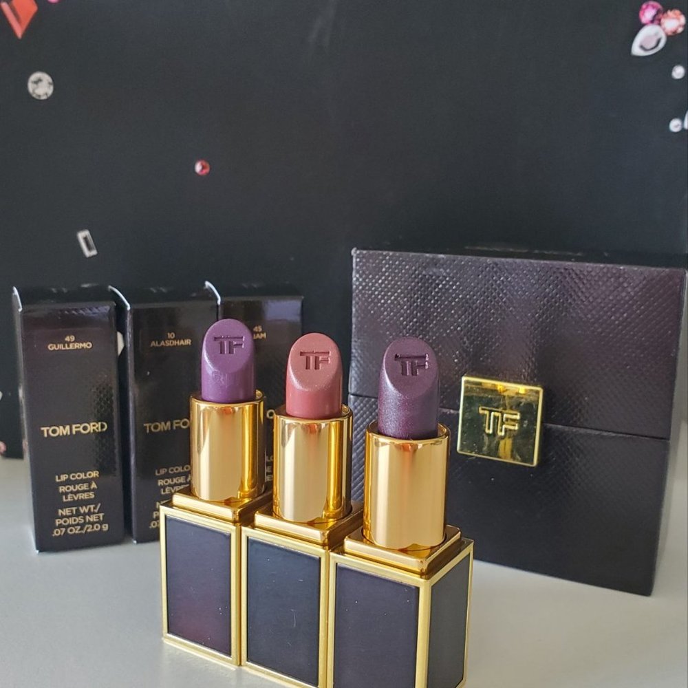 NEW Tom Ford mini lipstick x3 with gift case